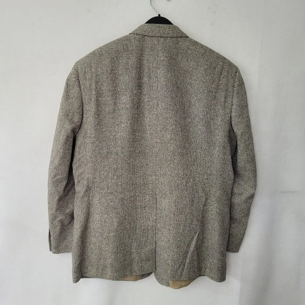 Meeting Street Blazer‎ Mens 46R SilkTweed 2-Button Lined Preppy Sport Coat